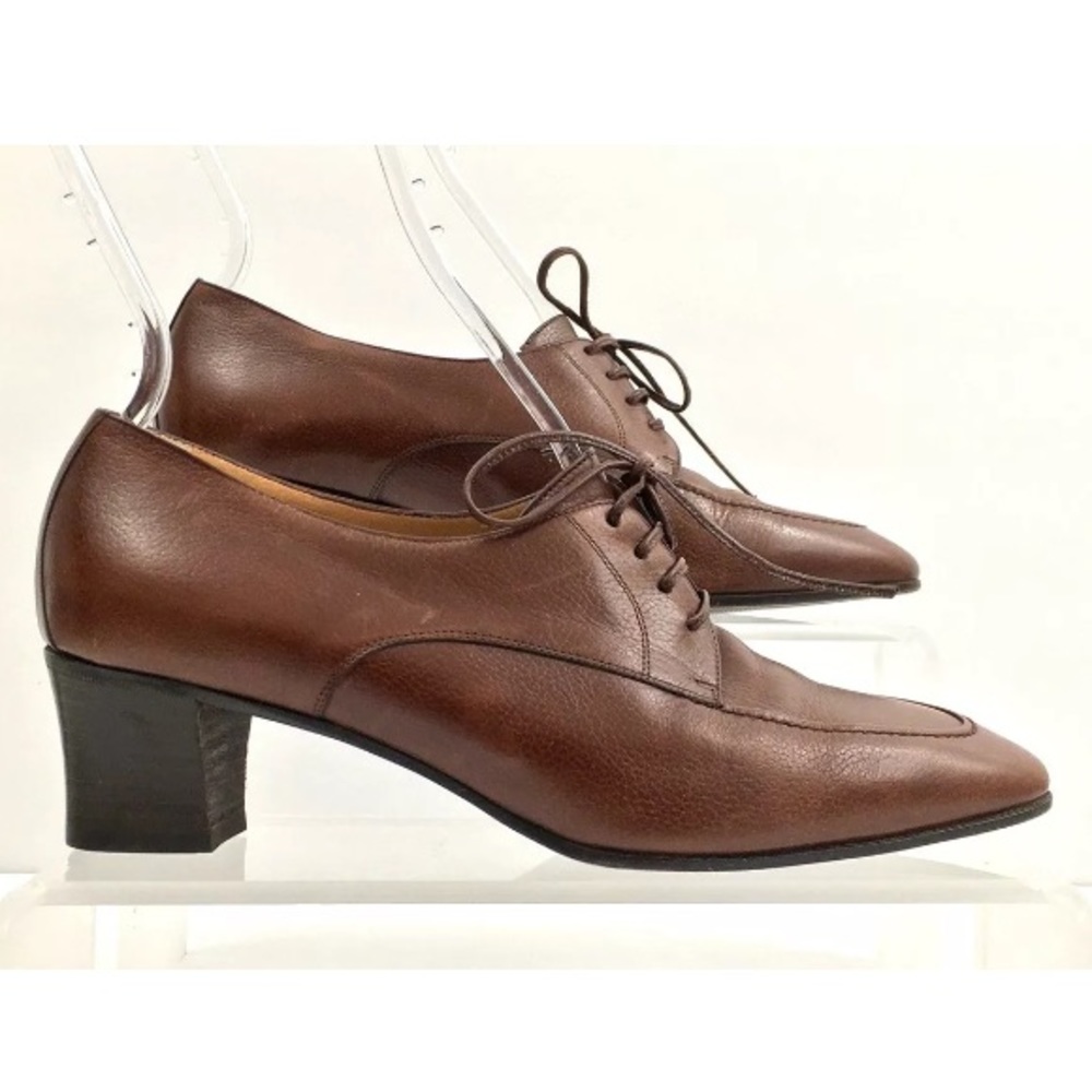 Battaglia Women Sz. 7 Spool Heel Genuine Leather